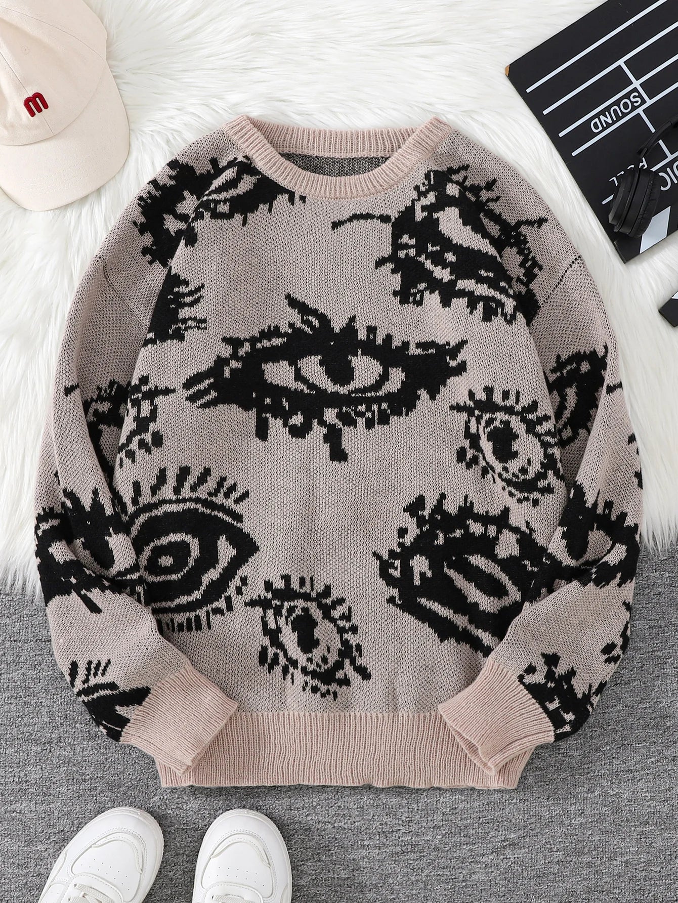 Eye Knitted Sweater