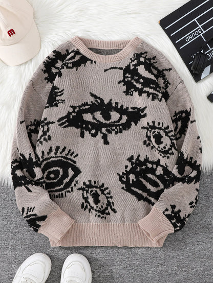 Eye Knitted Sweater