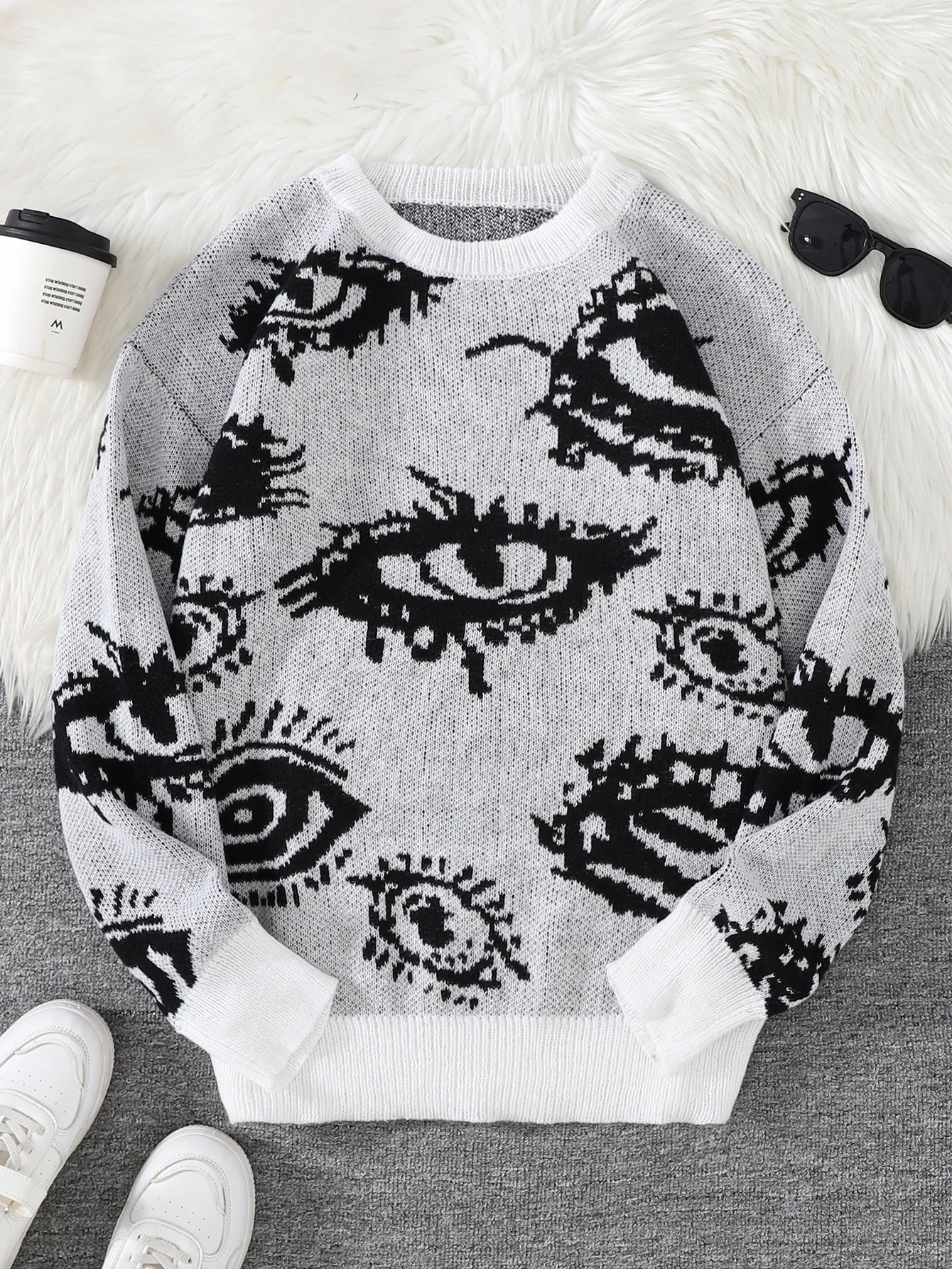 Eye Knitted Sweater