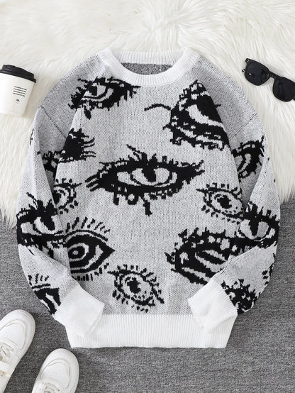 Eye Knitted Sweater
